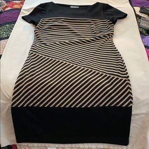 New York and Company Black and Tan dress NWOT